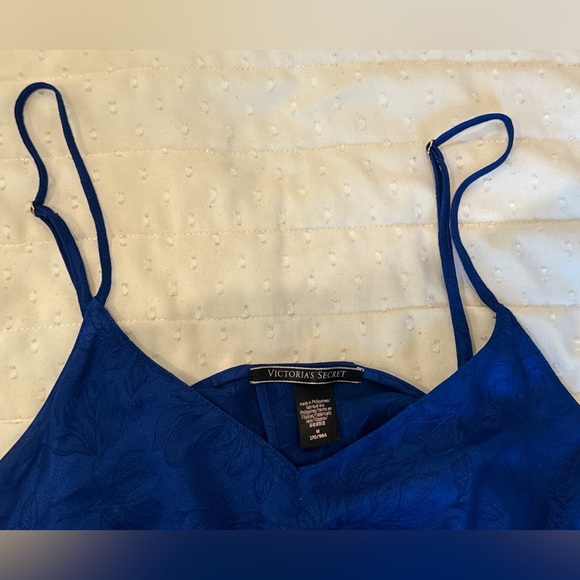 Victoria's Secret Women's Satin Blue sexy two piece Pajamas M - Picture 5 of 7